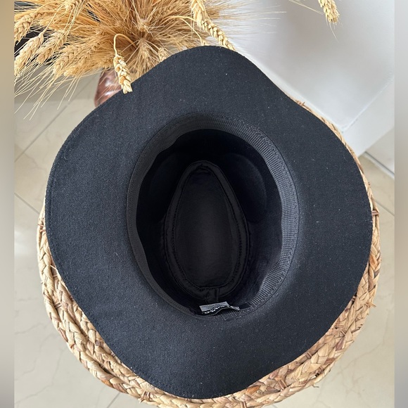 Black Wool Womens Hat - Picture 3 of 4